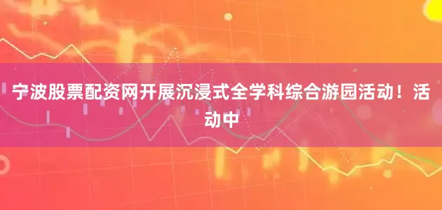 宁波股票配资网开展沉浸式全学科综合游园活动！活动中