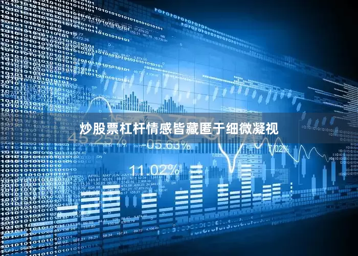 炒股票杠杆情感皆藏匿于细微凝视